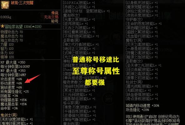 《DNF称号获取攻略》（打造最强角色）