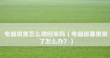 解析电脑开机显示器黑屏原因（探究黑屏故障的产生和解决方法）