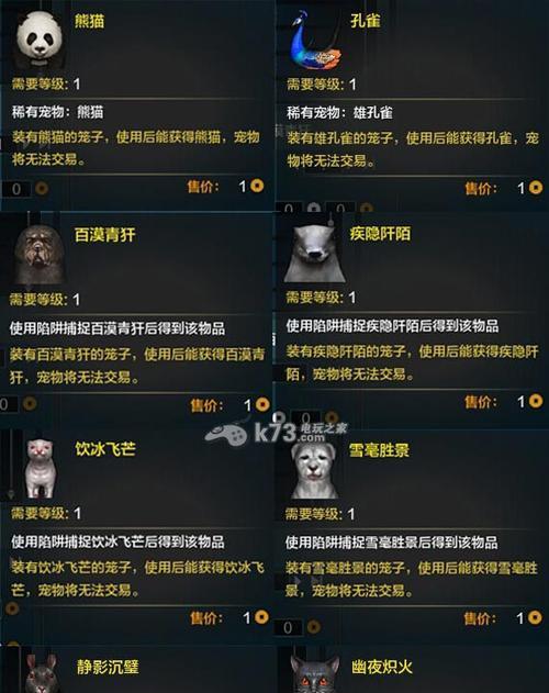 《剑网三》中容易获得的宠物有哪些（探索游戏世界）