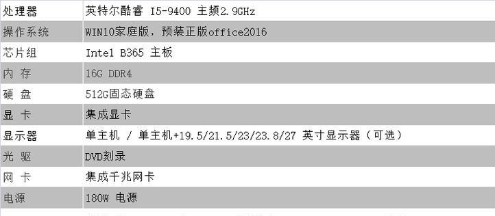 台式电脑最佳配置清单分享（构建完美性能的理想选择）