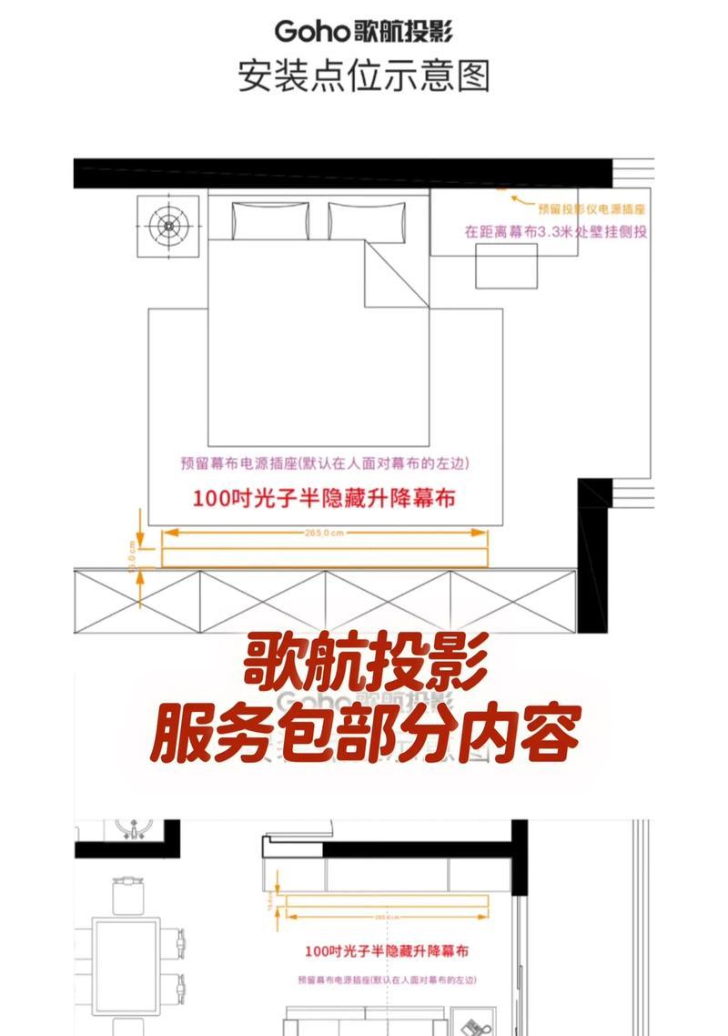 投影仪隐藏线布置美观方法？