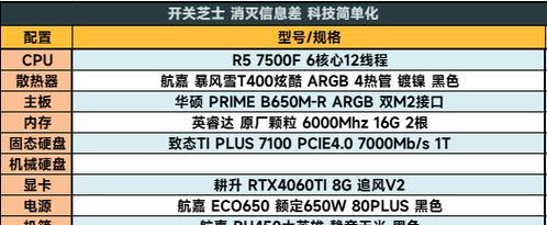 如何查看当前通用的电脑配置表？