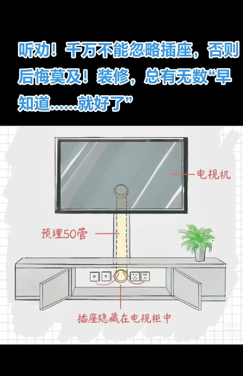 如何隐藏电视机顶盒和插座？