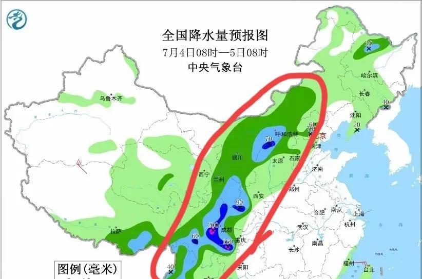 7月4-6号全国天气预报，新一轮降雨中心已定，大雨暴雨分布如下
