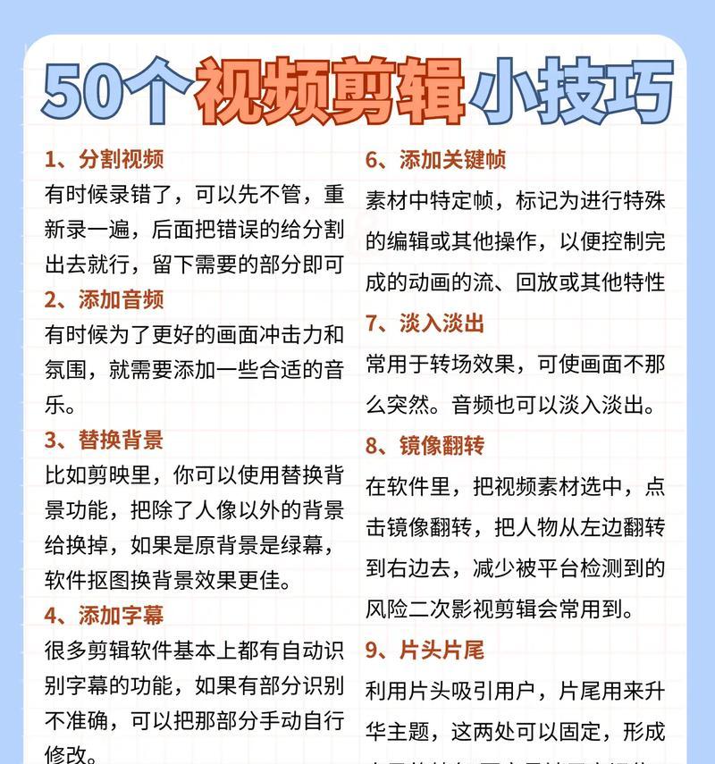 视频剪辑制作教学（从零开始学习视频剪辑制作）